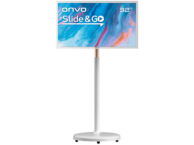 ONVO 32OVM6000 32 inç 82 Ekran Slide & Go Hareketli Taşınabilir Android Smart LED Ekran (Dokunmatik Ekran)