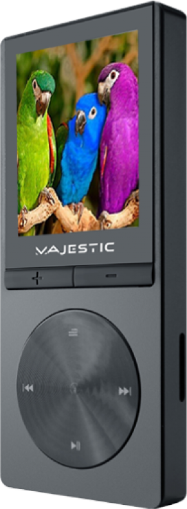 MAJESTIC BT3280R MP3/MP4 lejátszó, 1,8" színes kijelzővel, 32GB microSD kártyával