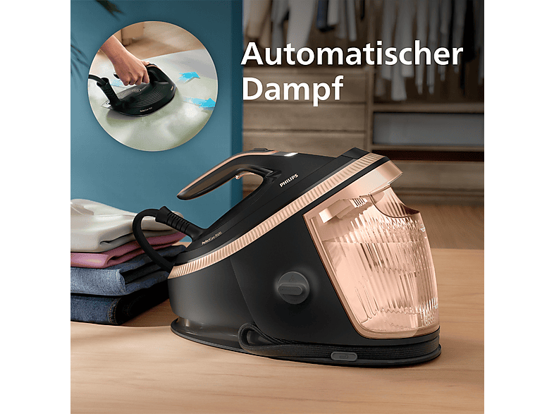 Philips PSG7300/80 Perfect Care 7000 Series Dampfbügelstation (8,5, 3120 Watt, 1,5 l Wassertank, Gold) — Foto 2 von 5
