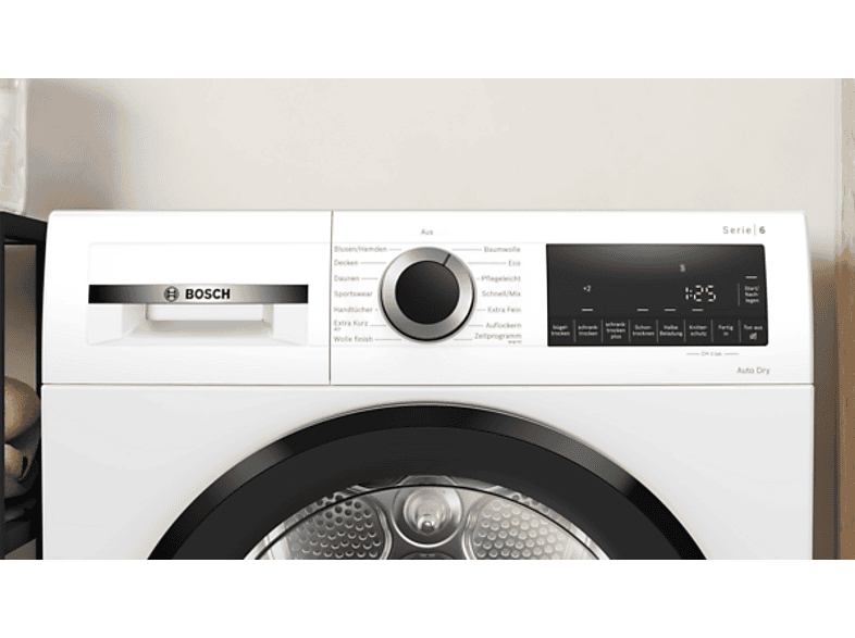 BOSCH WQG 241031 Trockner Serie 6 (9,0 kg, Weiß)