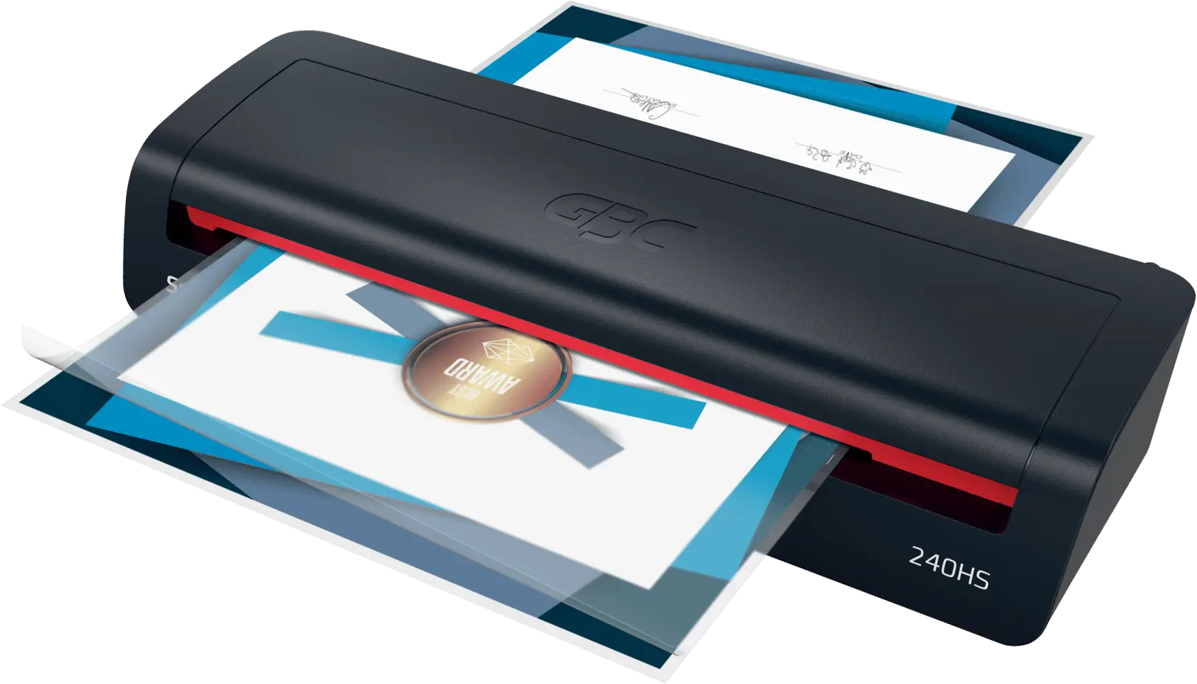 GBC 240HS Home Office A3 laminálógép, fekete-piros (4410069EU)