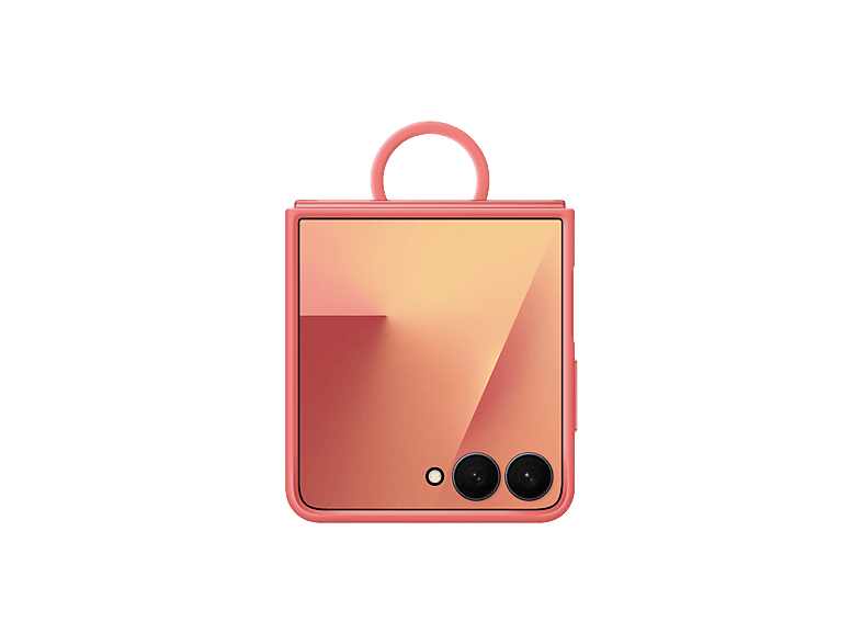 Funda - Samsung, Para Samsung Galaxy Z Flip7, De Silicona con anillo, Rojo