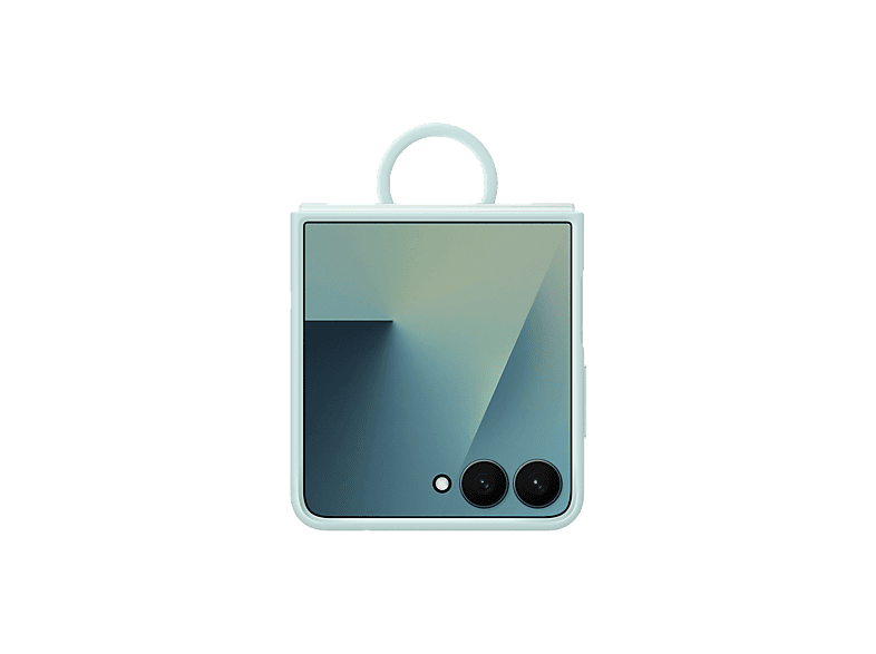 Funda - Samsung, Para Samsung Galaxy Z Flip7, De Silicona con anillo, Menta