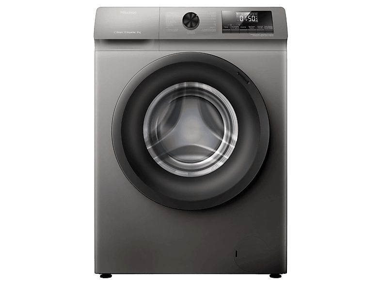 Hisense WFQP8014EVMT, 8 kg, 1400 rpm, 15 Programas, Inox