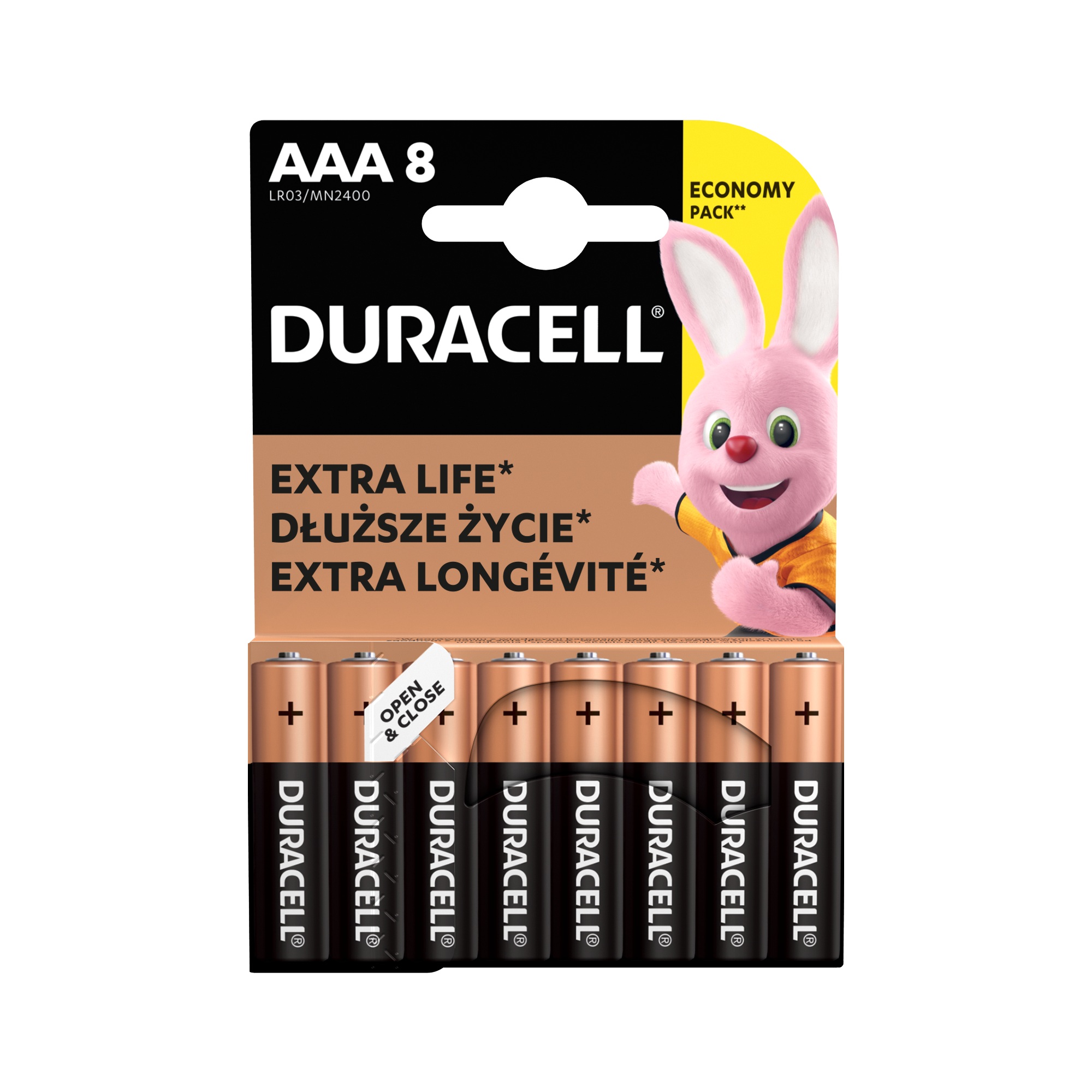 DURACELL BSC 8 db AAA elem