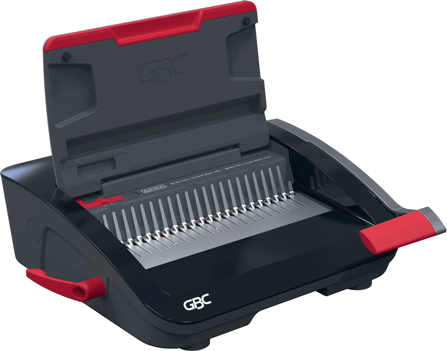 GBC CombBind CB20 kézi spirálozógép, max 20 lap lyukasztás, 240 spirálozás, fekete (4410062)