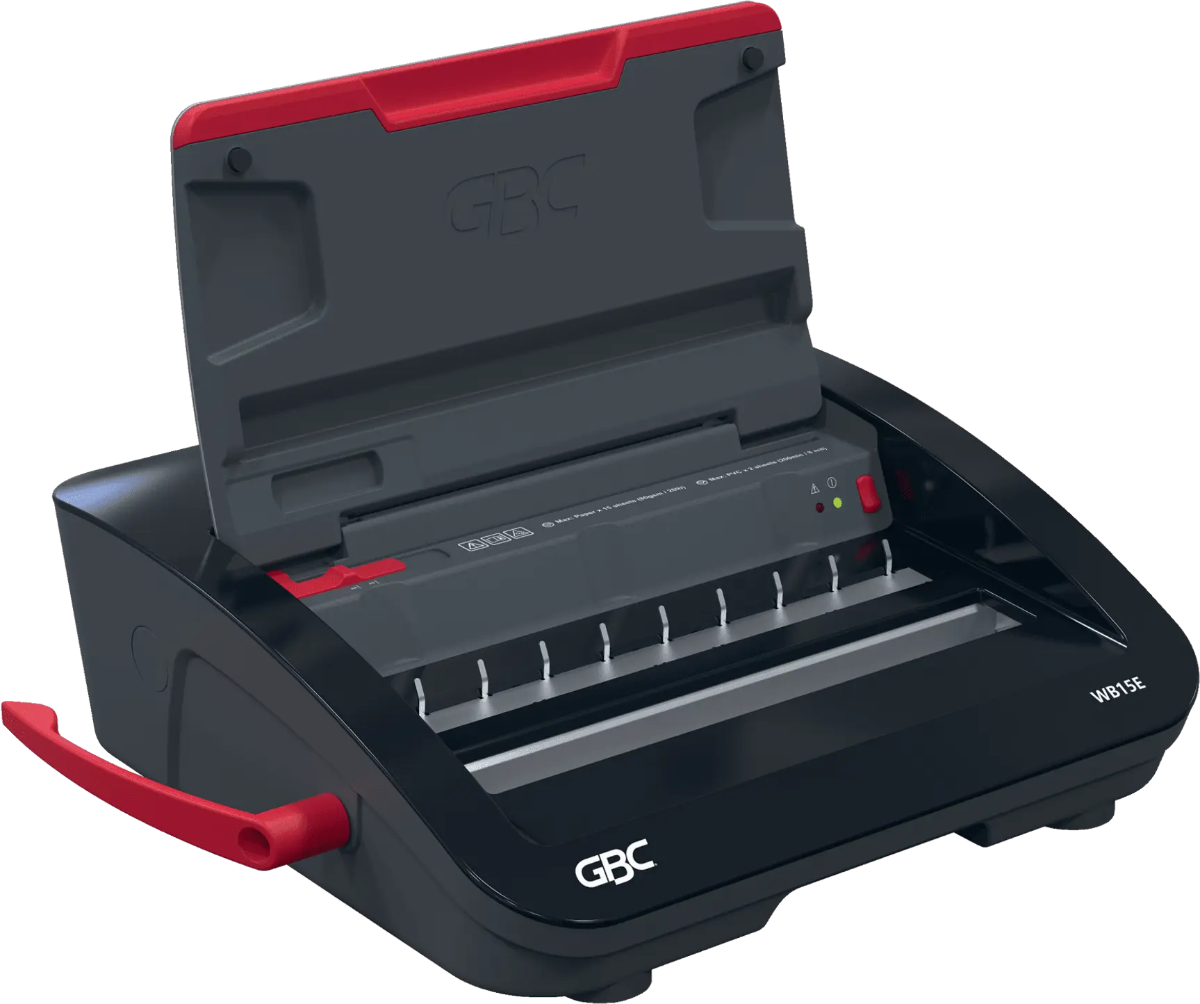 GBC WireBind WB15E elektromos fémspirálozógép, max 15 lap lyukasztás, 125 spirálozás (4410066)