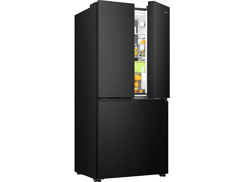 HISENSE RQ5P470SAFD Side by Kühlgefrierkombination (483 l, D, 1785 mm hoch, Schwarz)