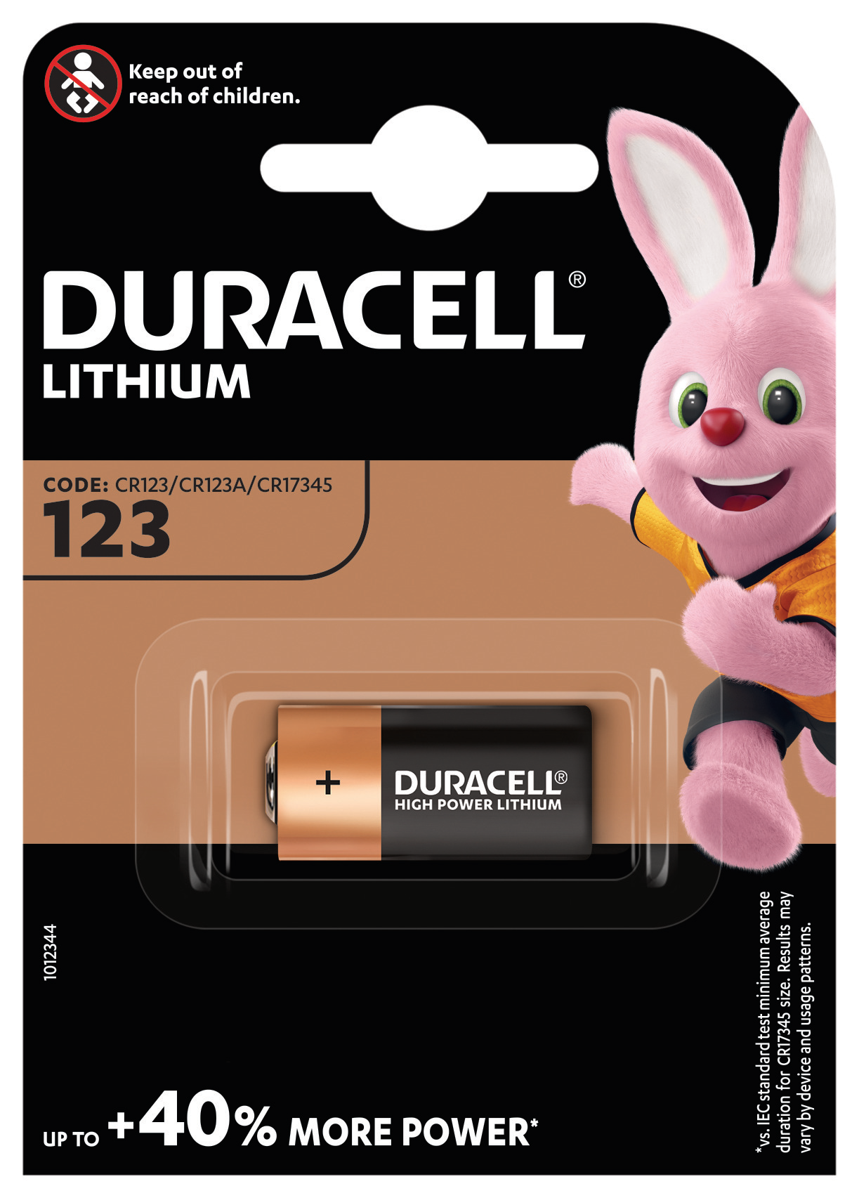 DURACELL DL123A ultra photo elem