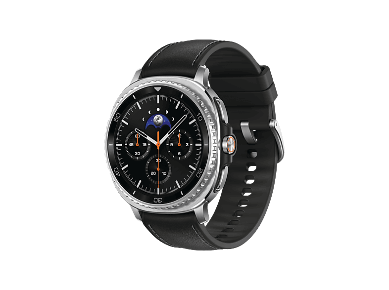 SAMSUNG Galaxy Watch8 Classic LTE 46 mm Smartwatch PU/Kautschuk, 130-205 mm, Black