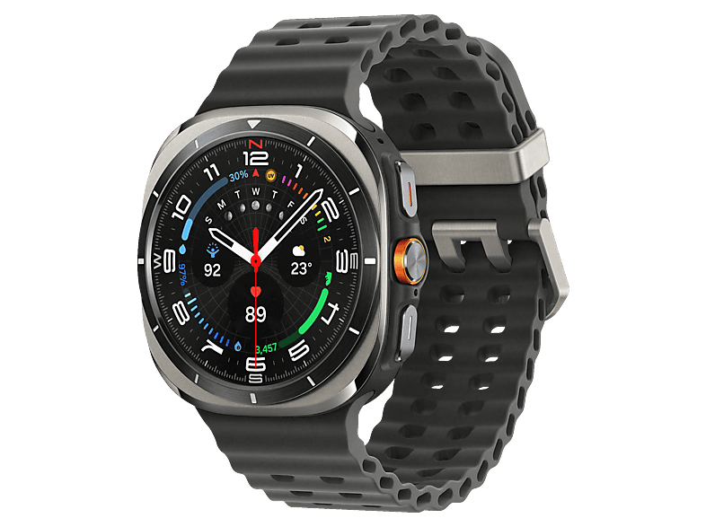 SAMSUNG Galaxy Watch Ultra 47 mm Smartwatch Nitrilkautschuk, 90-140 mm, Titanium Silver