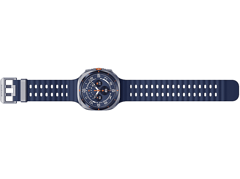 SAMSUNG Galaxy Watch Ultra 47 mm Smartwatch Nitrilkautschuk, 90-140 mm, Titanium Blue
