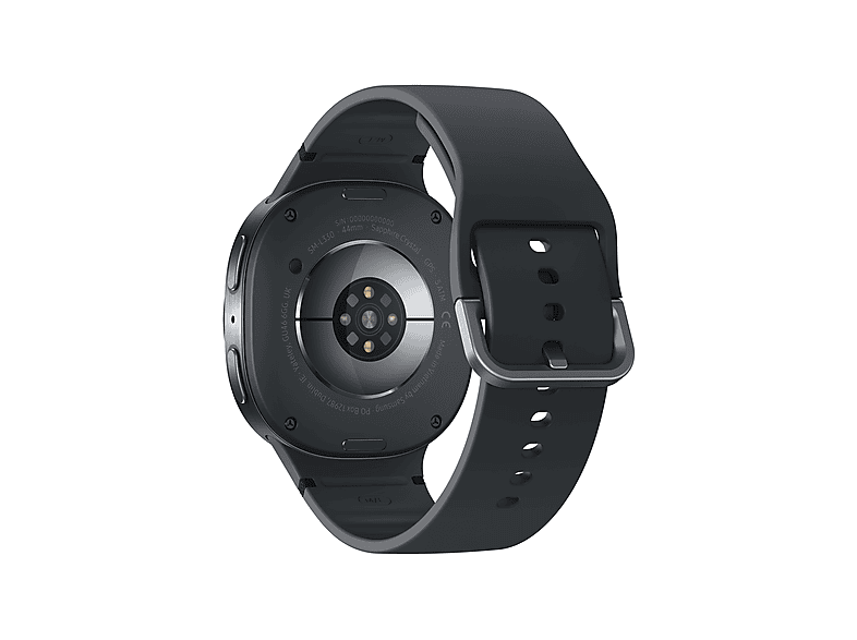 SAMSUNG Galaxy Watch 8 44 mm Smartwatch Kautschuk, 145-205 mm, Graphite