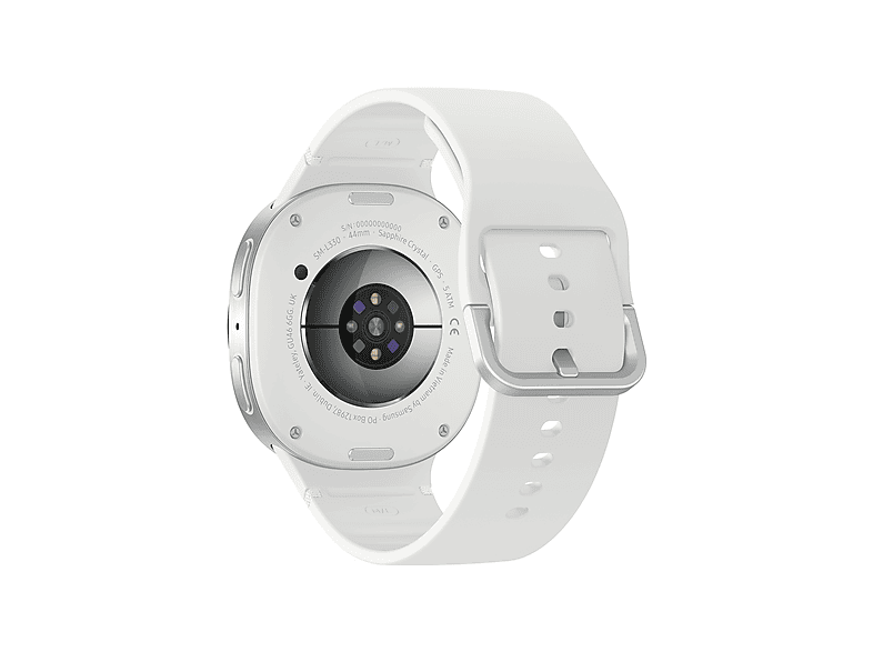 SAMSUNG Galaxy Watch 8 44 mm Smartwatch Kautschuk, 145-205 mm, Silver