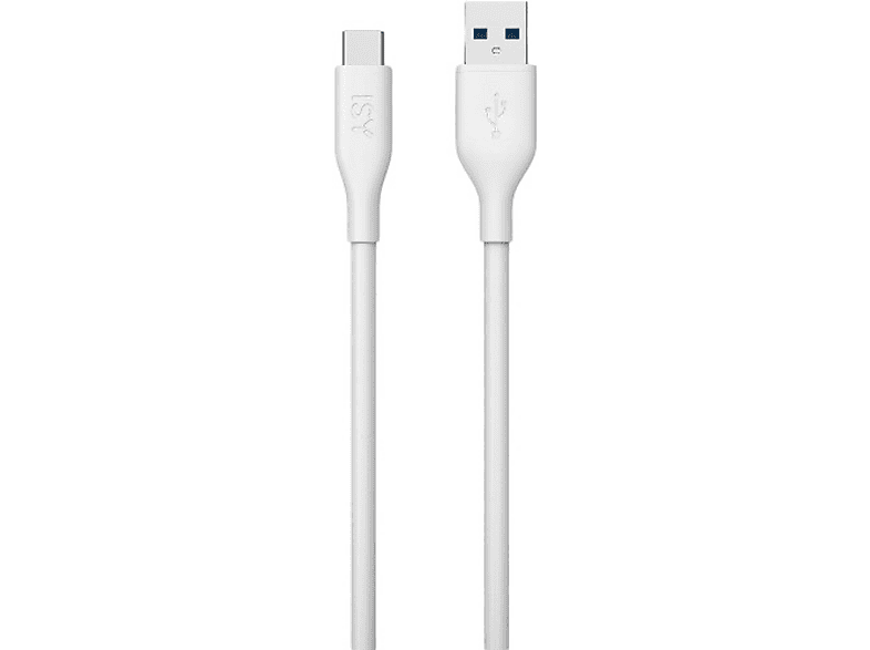 Kabel ISY ICS-5001-WT-AC USB-A do USB-C Biały – zdjęcie 3