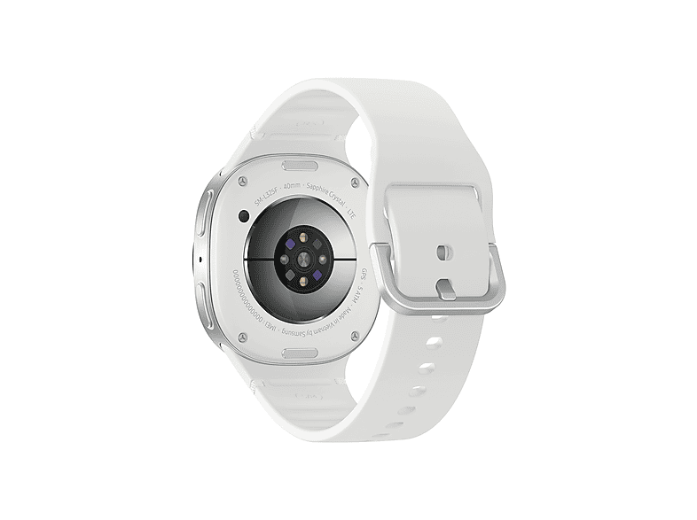 SAMSUNG Galaxy Watch 8 LTE 40 mm Smartwatch Kautschuk, 130-180 mm, Silver