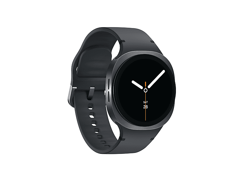 SAMSUNG Galaxy Watch 8 LTE 40 mm Smartwatch Kautschuk, 130-180 mm, Graphite