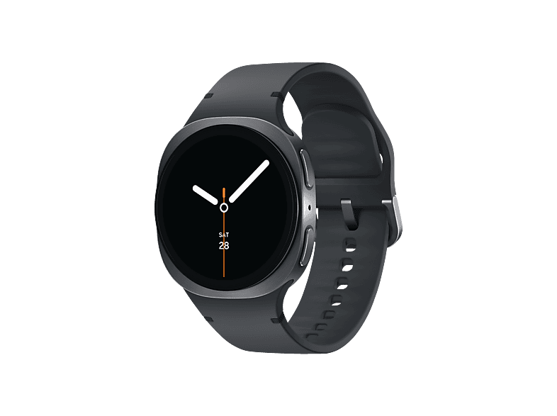 SAMSUNG Galaxy Watch 8 LTE 40 mm Smartwatch Kautschuk, 130-180 mm, Graphite