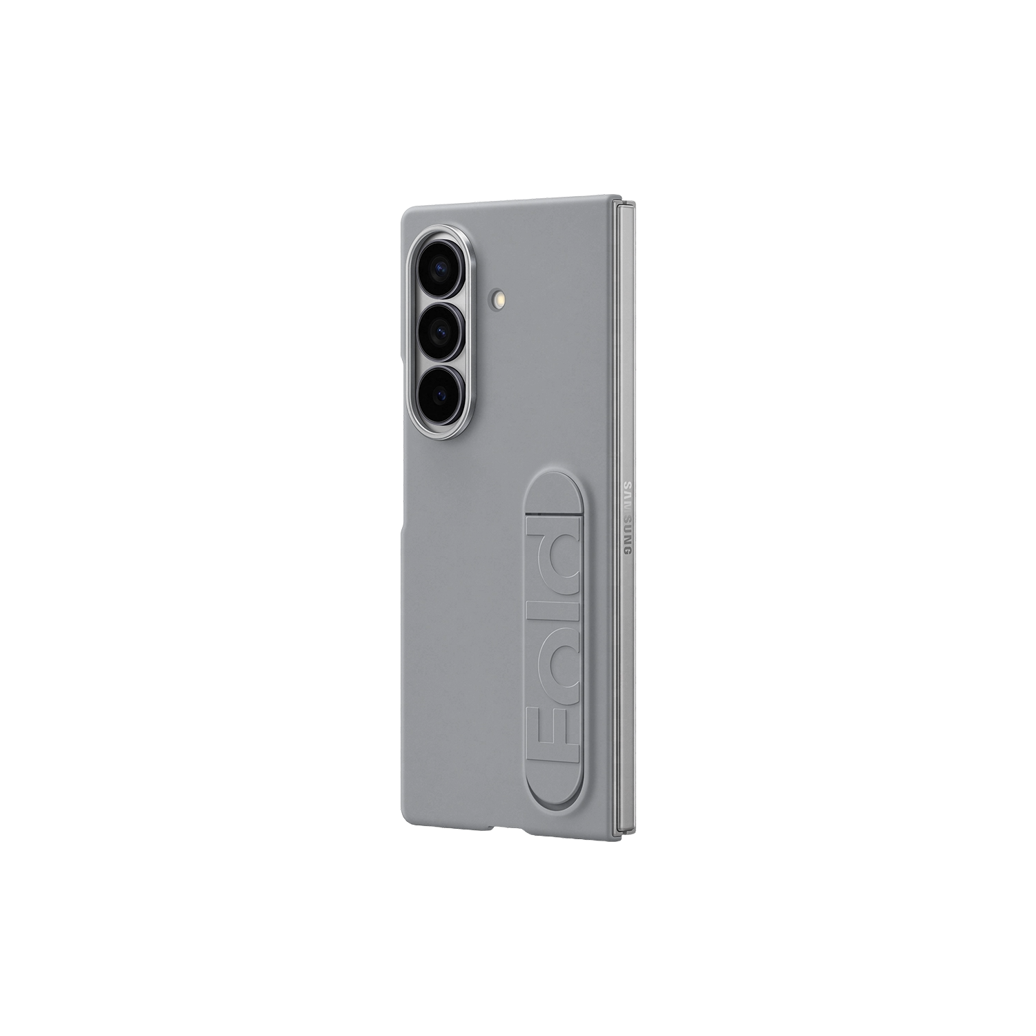 Funda + Protector pantalla - Samsung, Para Samsung Galaxy Z Fold7, De Silicona, Gris
