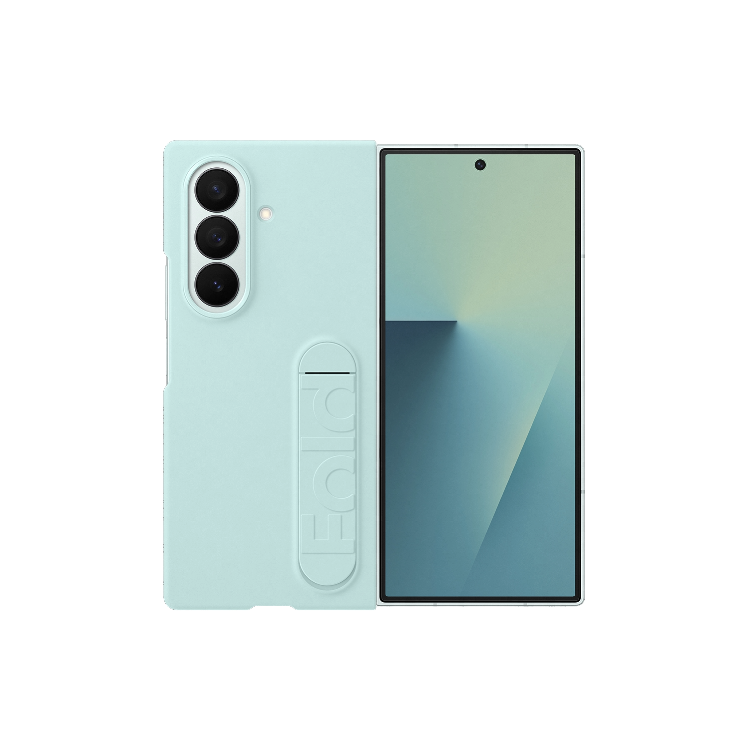 Funda + Protector pantalla - Samsung, Para Samsung Galaxy Z Fold7, De Silicona, Menta