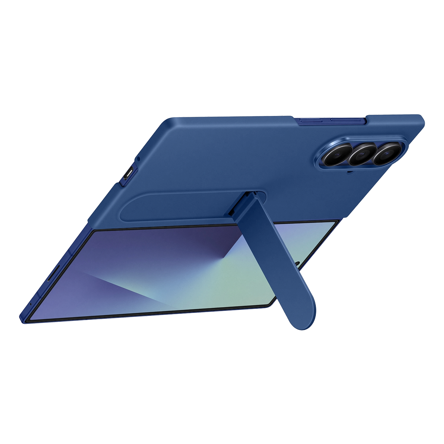 Funda + Protector pantalla - Samsung, Para Samsung Galaxy Z Fold7, De Silicona, Azul