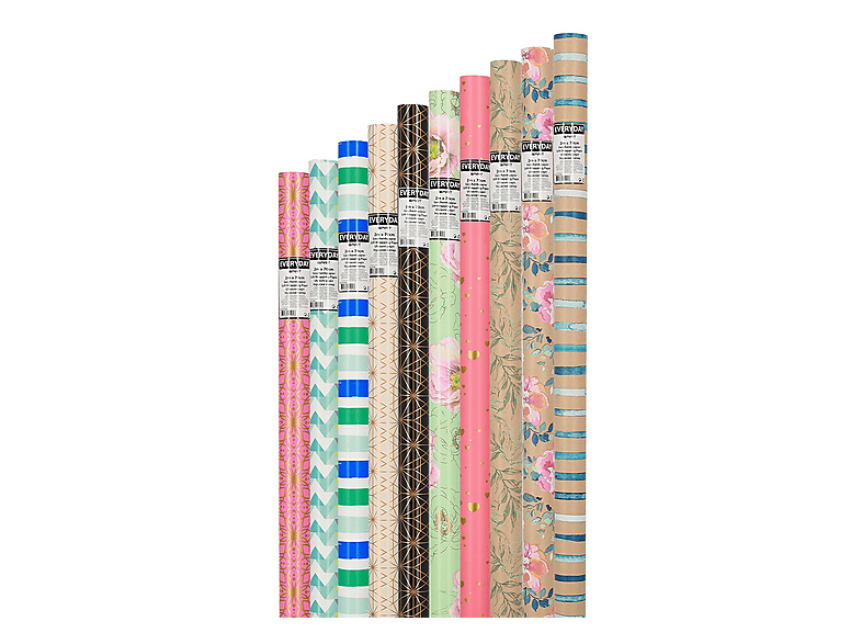 Thumbnail - GATARIC 10 Motive Everyday Geschenkpapier Mehrfarbig