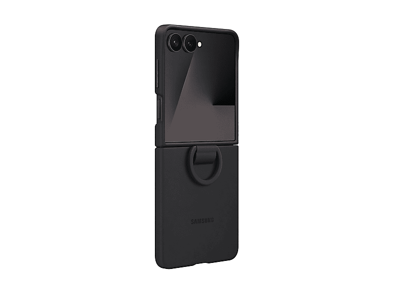 SAMSUNG Silicone Ring Case, Backcover, Samsung, Galaxy Z Flip7, Schwarz