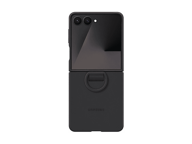 SAMSUNG Silicone Ring Case, Backcover, Samsung, Galaxy Z Flip7, Schwarz