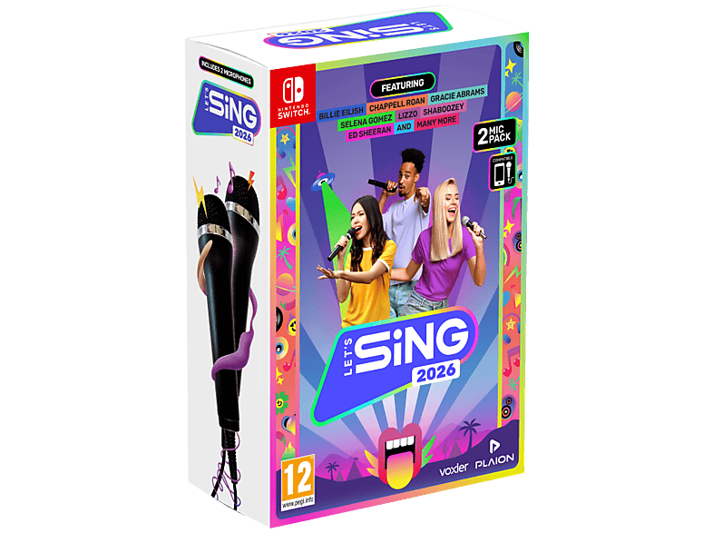Let's Sing 2026 + 2 Mikrofony Gra NINTENDO SWITCH