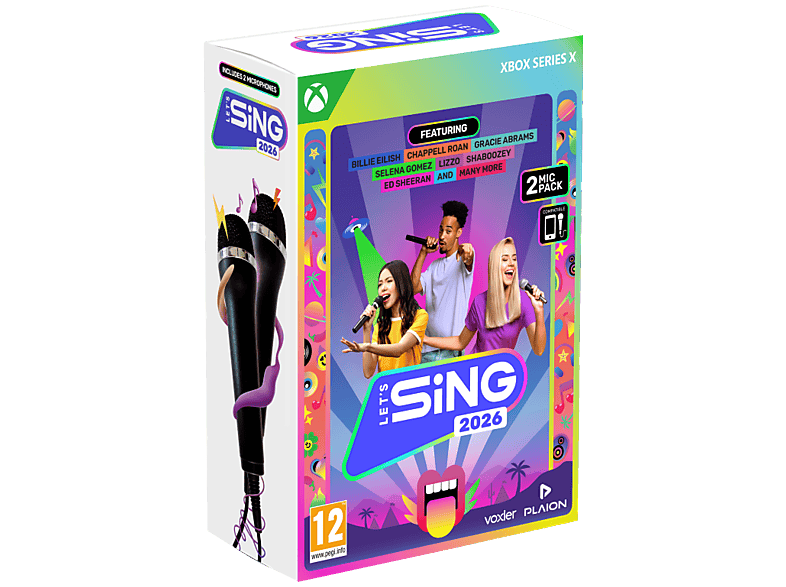 Let's Sing 2026 + 2 mikrofony Gra na Xbox Series X