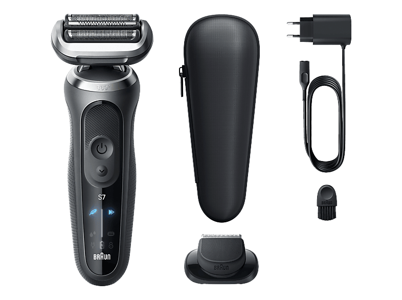 BRAUN 72-G1200s Rasierer 7 Schwarz (Vibrierende Scherfolien)