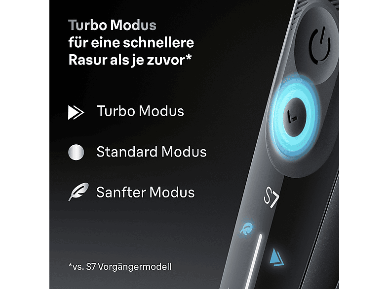 Braun 72-G1200s Rasierer (Akkubetrieb, Schwarz, Vibrierende Scherfolien) — Foto 2 von 4
