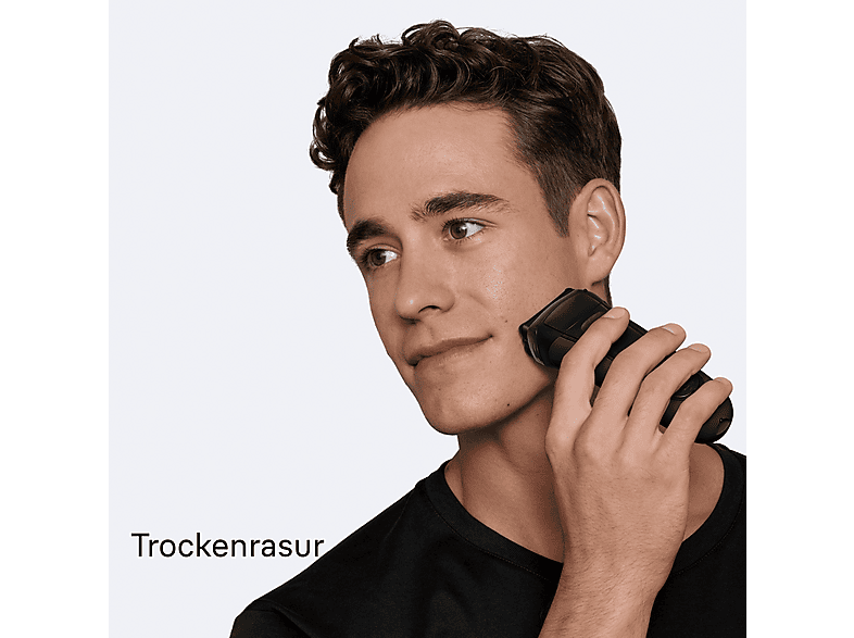 Braun 3000s Rasierer (Akkubetrieb, Schwarz, Vibrierende Scherfolien) — Foto 4 von 5