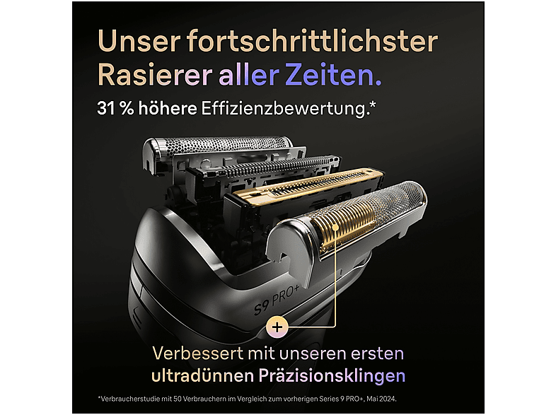Braun 9667CC Rasierer (Akkubetrieb, Grau, Vibrierende Scherfolien) — Foto 5 von 5