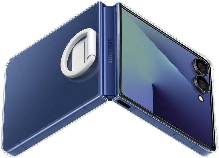 SAMSUNG Galaxy Flip7 gyűrűs Clear slim tok, átlátszó (EF-QF766CTEGWW)