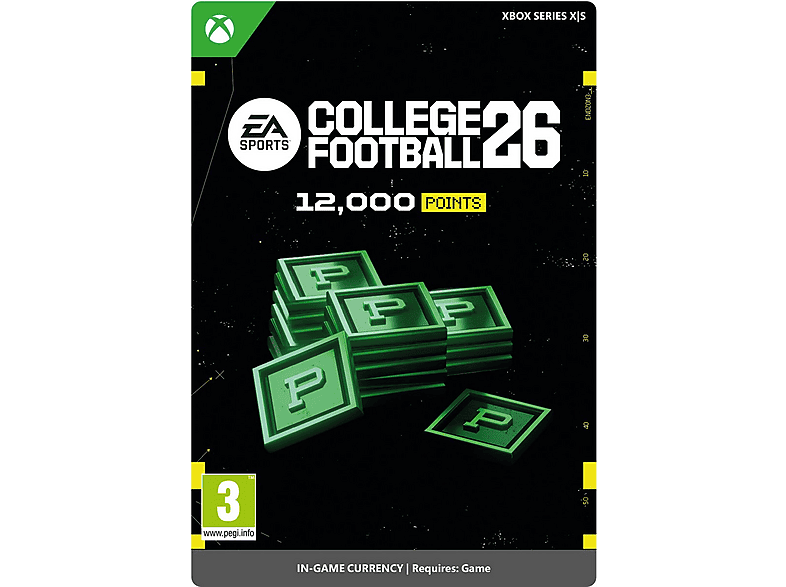 Xbox Series X S EA SPORTS™ College Football 26: 12.000 Points para el juego (*Juego no incluido) (Código de descarga)
