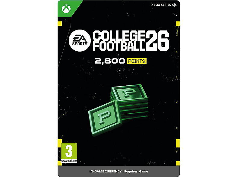 Xbox Series X S EA SPORTS™ College Football 26: 2.800 Points para el juego (*Juego no incluido) (Código de descarga)