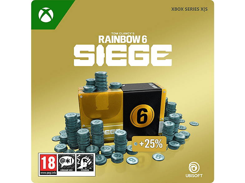 Xbox Series X S 15.000 Créditos para Tom Clancy's Rainbow Six Siege (*Juego no incluido) (Código de descarga)