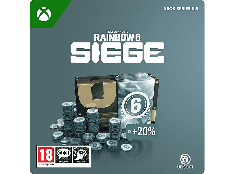 Xbox Series X S 7.200 Créditos para Tom Clancy's Rainbow Six Siege (*Juego no incluido) (Código de descarga)