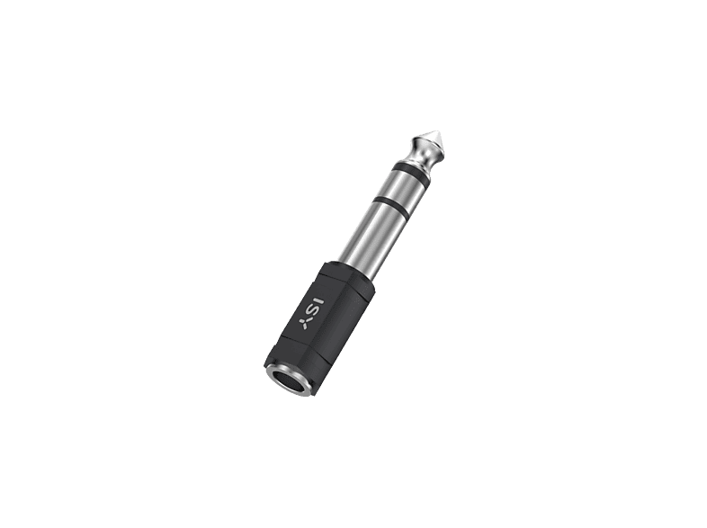Cable audio - ISY IAU-1003, PVC, 1x 6.35 mm jack y 3.5 out, Negro