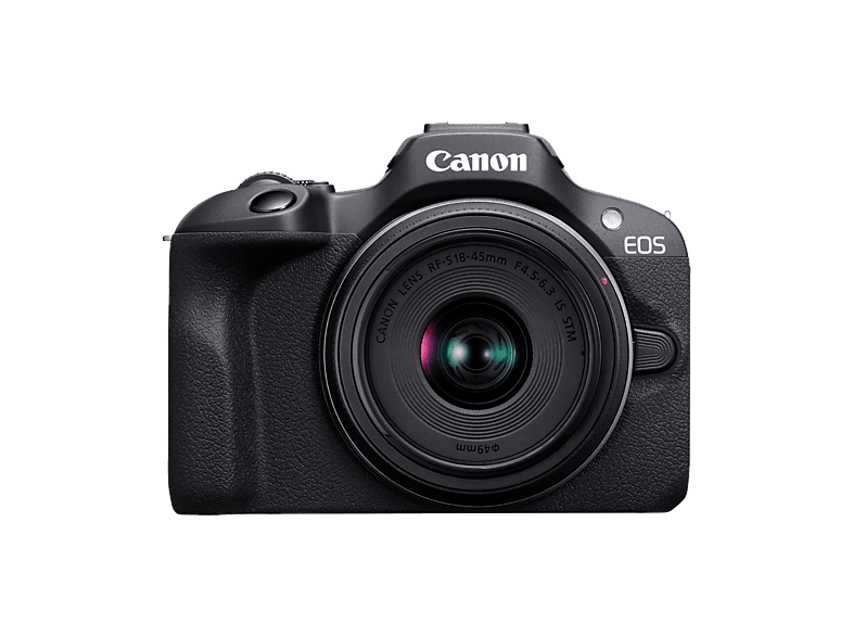 Canon EOS R100 + Objetivo RF-S 18-45mm SD, 24.1 megapíxel, 7.5 cm, Wi-Fi, Negro