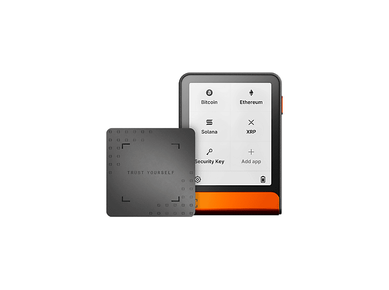Crypto Wallet - Ledger Flex™ + Recovery Key, Bluetooth, 1.8MB Almacenamiento, Pantalla táctil de E Ink® 2.84", Naranja