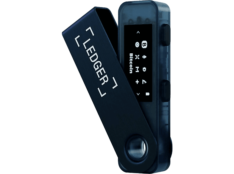 Crypto Wallet - Ledger Nano S Plus, USB-C, Pantalla 1.09" OLED, Azul zafiro