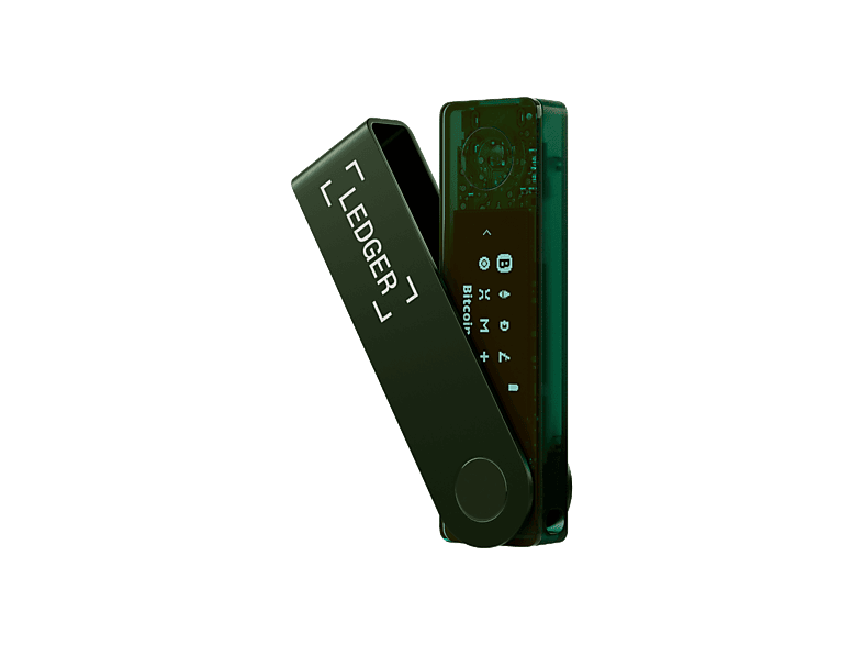 Ledger Nano X, USB-C, Bluetooth, Pantalla 1.09 OLED, Verde esmeralda