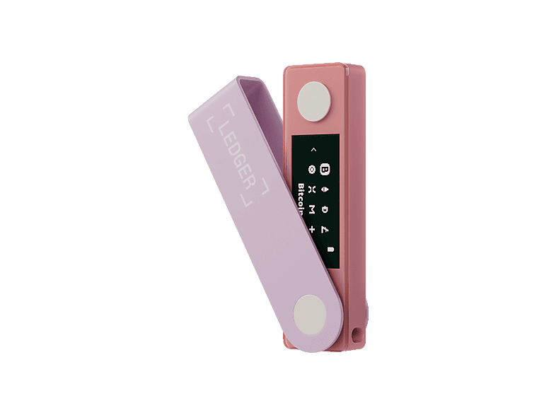 Ledger Nano X, USB-C, Bluetooth, Pantalla 1.09 OLED, Rosa pastel