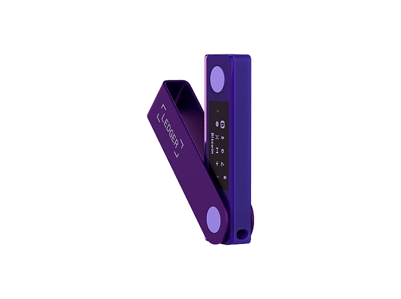 Ledger Nano X, USB-C, Bluetooth, Pantalla 1.09 OLED, Amatista
