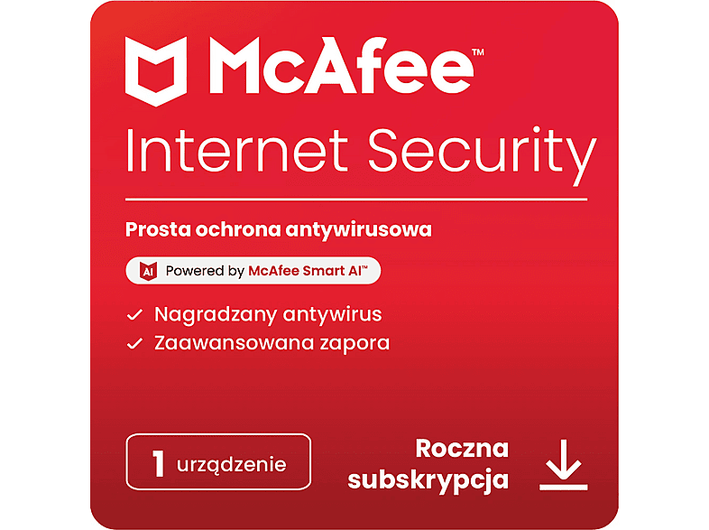 Mcafee Kod Aktywacyjny Program Antywirusowy Internet Security 1 Urządzenie Rok