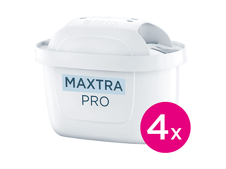 BRITA MAXTRA PRO PURE PERFORMANCE Pack 4, Filterkartuschen, Weiß