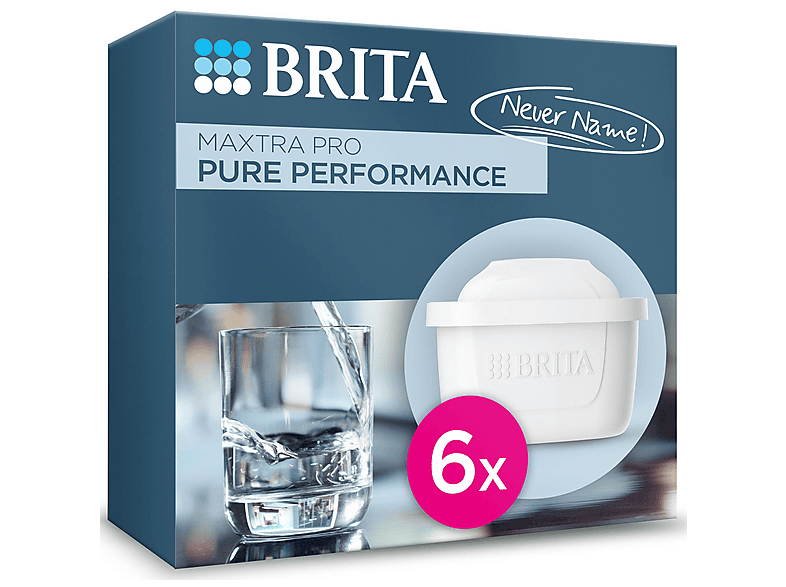 BRITA MAXTRA PRO PURE PERFORMANCE Pack 6, Filterkartuschen, Weiß
