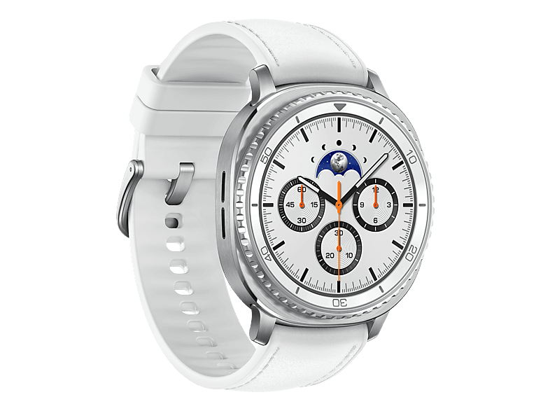 SAMSUNG Galaxy Watch8 Classic (46 mm, Bluetooth-Version) Smartwatch Edelstahl, White
